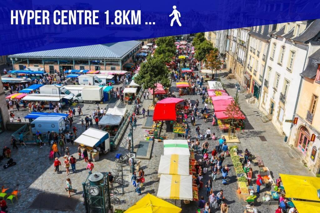 Auteuil • 4 Chambres • Wifi • Metro A 400M Rennes Bagian luar foto